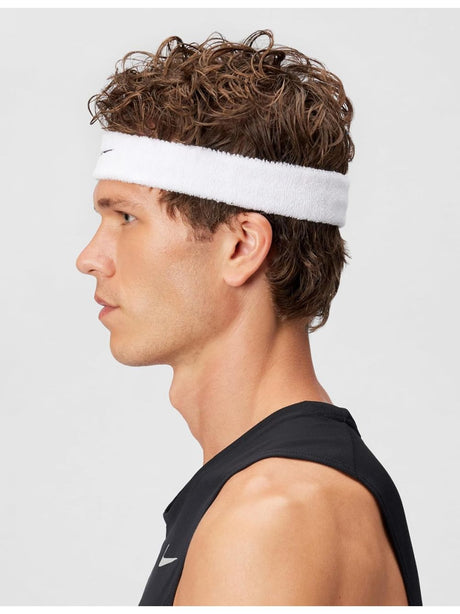 Fascia Sportiva Nike swoosh headband Unisex - Bianco