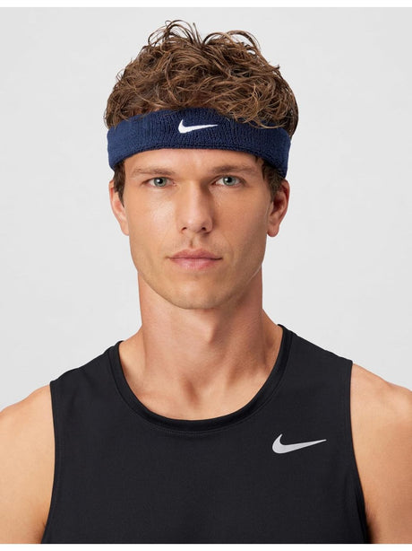Fascia Sportiva Nike swoosh headband Unisex - Blu