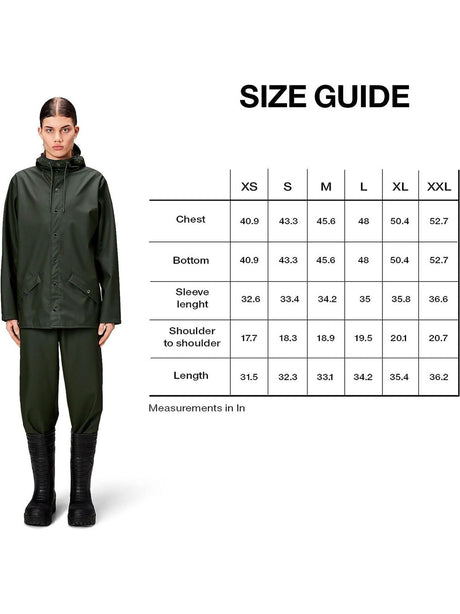 Impermeabile Rains Unisex - Verde