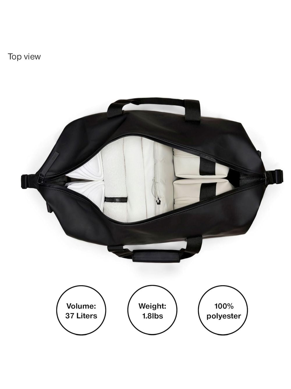 Borsone Rains Hilo Weekend Bag Unisex - Navy