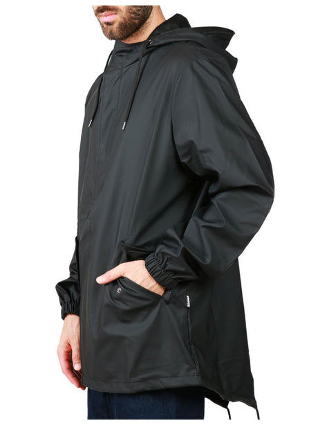 Impermeabile Rains Fishtail Jacket W3 Unisex - Nero