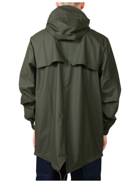 Impermeabile Rains Fishtail Jacket W3 Unisex - Verde