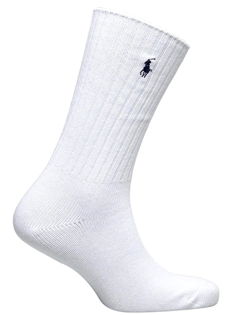 Calze Ralph Lauren COTTON CREW-SOCK-SINGLE Uomo - Bianco