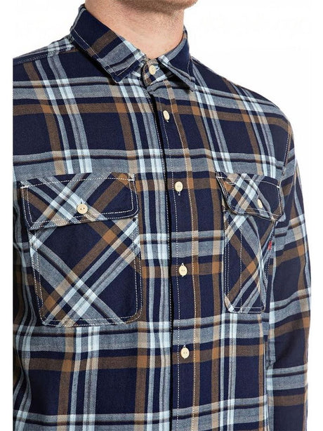 Camicia Replay Uomo - Blu
