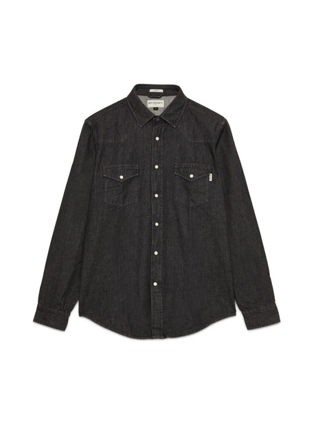 Camicia Roy Roger's MARTIN DENIM BLACK DARK WASH Uomo - Nero