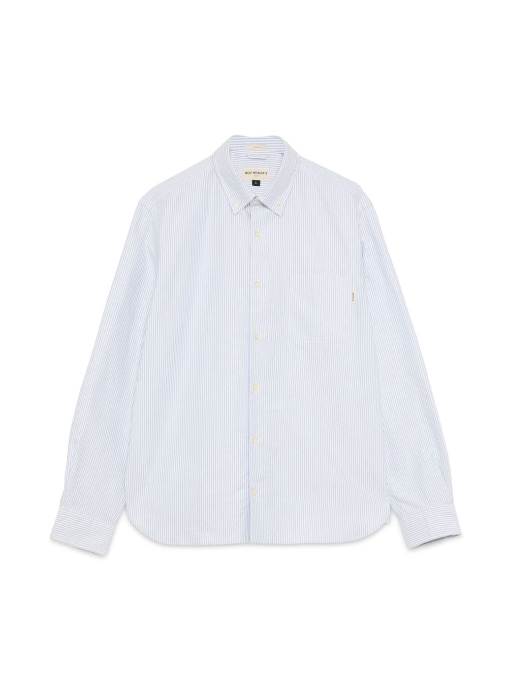 Camicia Roy Roger's BOTTON DOWN OXFORD STRIPE WASHED Uomo - Bianco