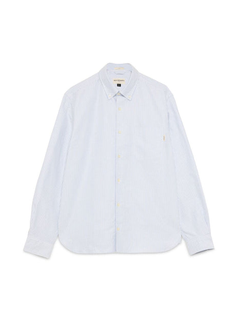 Camicia Roy Roger's BOTTON DOWN OXFORD STRIPE WASHED Uomo - Bianco