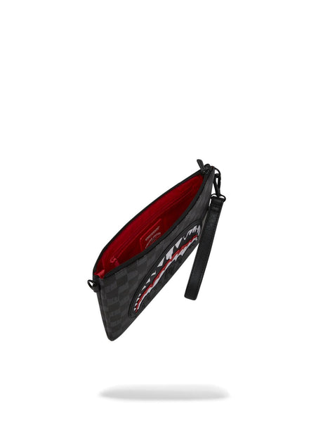 Borsa Pochette Sprayground Dripping Sharks In Paris Crossover Clutch Uomo - Nero