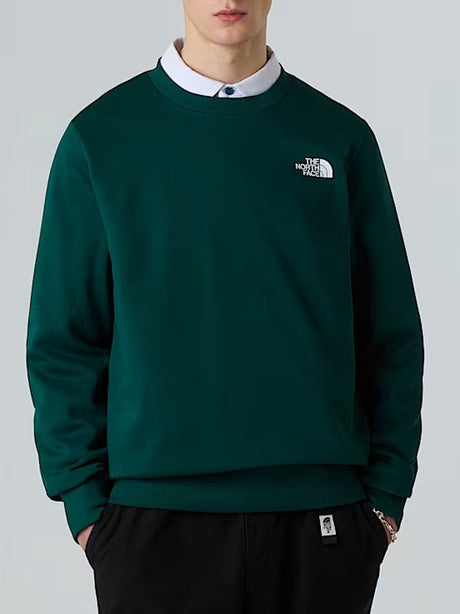 Felpa The North Face Simple Dome Crew Uomo - Verde