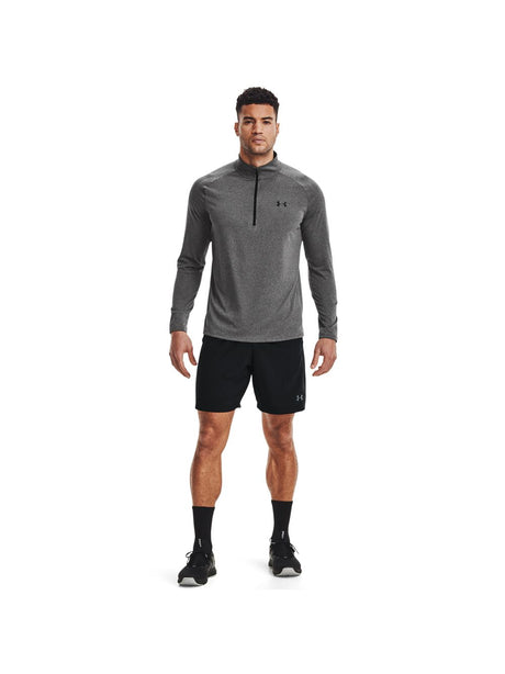T-shirt Under Armour TECH 2.0 1/2 ZIP Uomo - Grigio