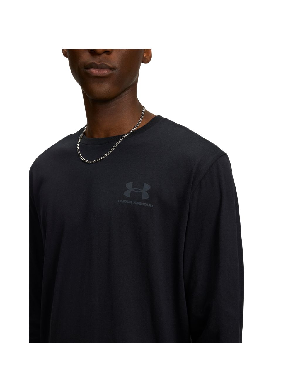 T-shirt Under Armour SPORTSTYLE LEFT CHEST LS Uomo - Nero
