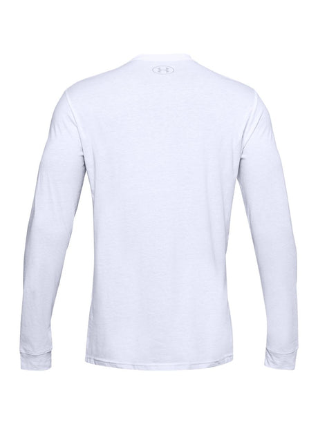 T-shirt Under Armour SPORTSTYLE LEFT CHEST LS Uomo - Bianco