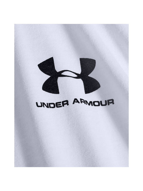 T-shirt Under Armour SPORTSTYLE LEFT CHEST LS Uomo - Bianco