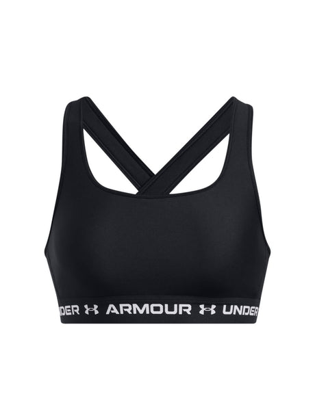Top Sportivo Under Armour CROSSBACK MID Donna - Nero