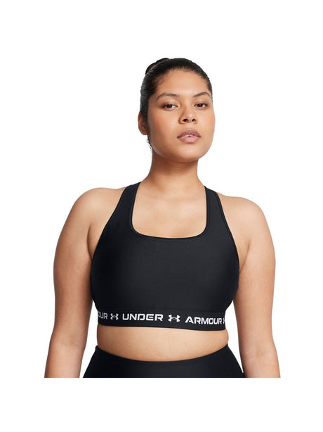 Top Sportivo Under Armour CROSSBACK MID Donna - Nero
