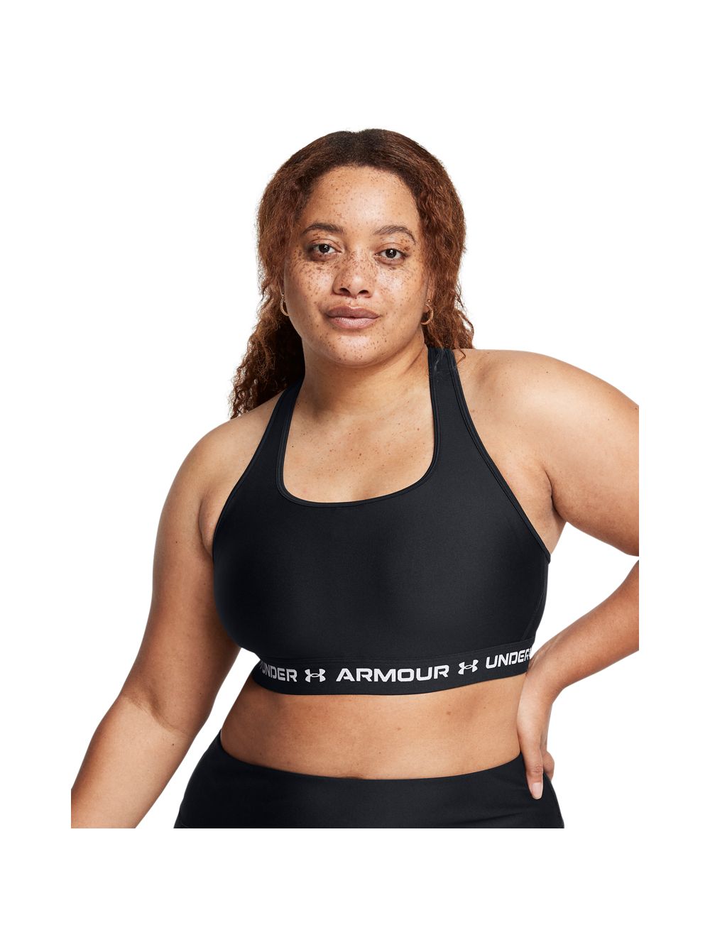 Top Sportivo Under Armour CROSSBACK MID Donna - Nero