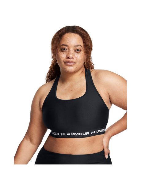Top Sportivo Under Armour CROSSBACK MID Donna - Nero
