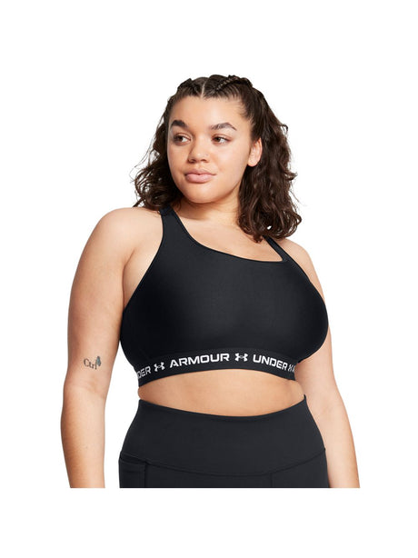 Top Sportivo Under Armour CROSSBACK MID Donna - Nero