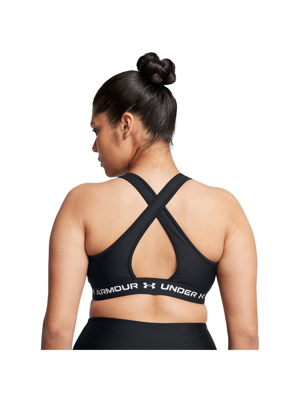 Top Sportivo Under Armour CROSSBACK MID Donna - Nero