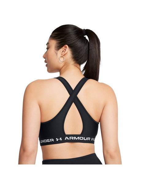 Top Sportivo Under Armour CROSSBACK MID Donna - Nero