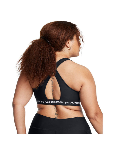 Top Sportivo Under Armour CROSSBACK MID Donna - Nero