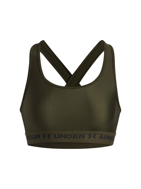 Top Sportivo Under Armour CROSSBACK MID Donna - Verde