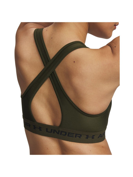 Top Sportivo Under Armour CROSSBACK MID Donna - Verde