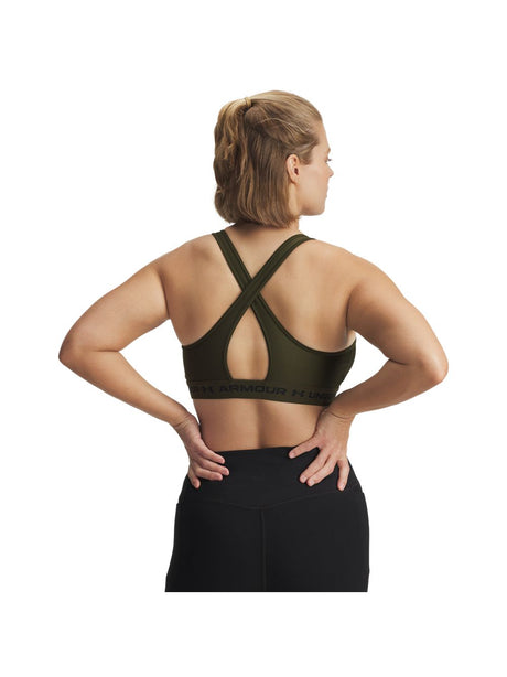 Top Sportivo Under Armour CROSSBACK MID Donna - Verde