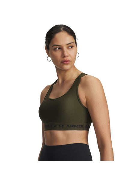 Top Sportivo Under Armour CROSSBACK MID Donna - Verde
