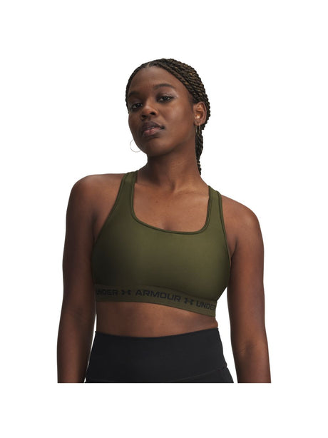 Top Sportivo Under Armour CROSSBACK MID Donna - Verde