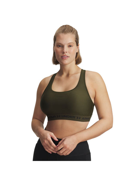 Top Sportivo Under Armour CROSSBACK MID Donna - Verde