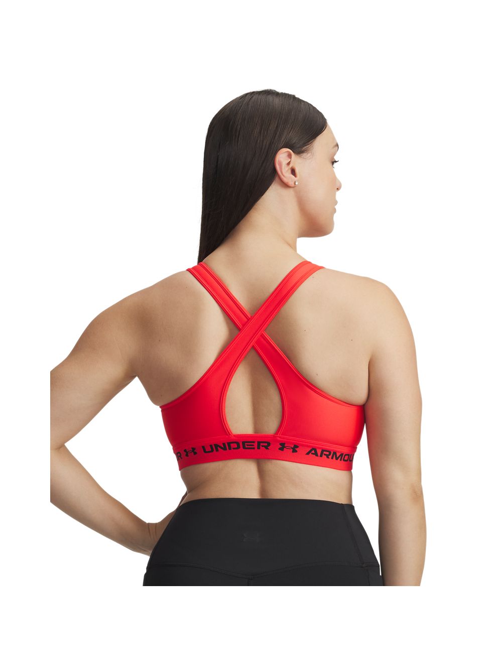 Top Sportivo Under Armour CROSSBACK MID Donna - Rosso