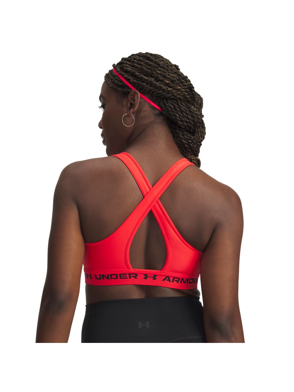 Top Sportivo Under Armour CROSSBACK MID Donna - Rosso
