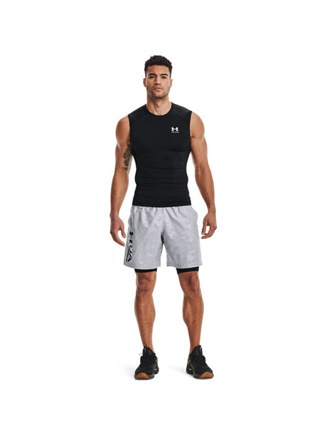 Canottiera Sportiva Under Armour HG ARMOUR COMP SL Uomo - Nero