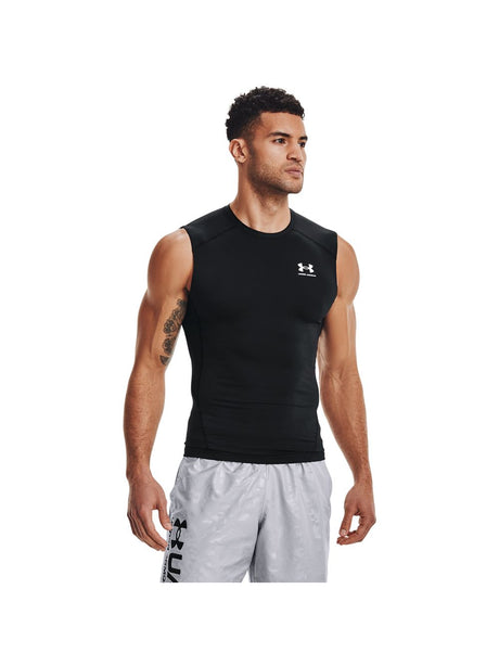 Canottiera Sportiva Under Armour HG ARMOUR COMP SL Uomo - Nero