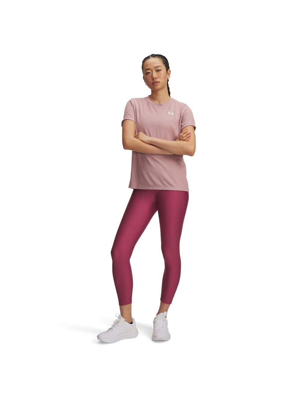 Leggings Sportivo Under Armour TECH HI ANKLE Donna - Fuxia