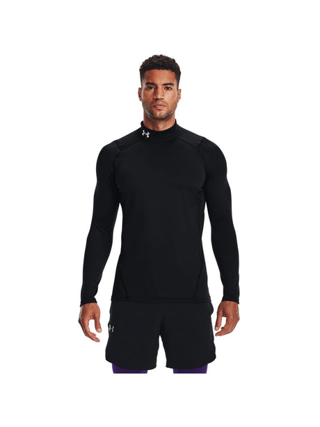 T-shirt Under Armour CG ARMOUR FITTED MOCK Uomo - Nero