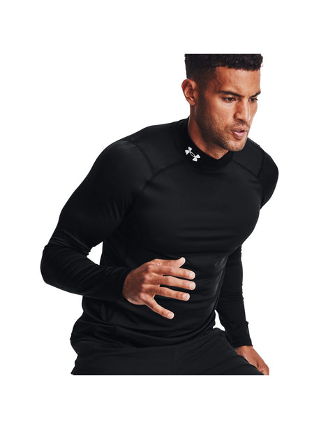T-shirt Under Armour CG ARMOUR FITTED MOCK Uomo - Nero