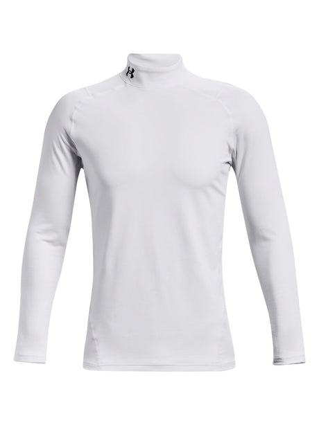 T-shirt Under Armour CG ARMOUR FITTED MOCK Uomo - Bianco