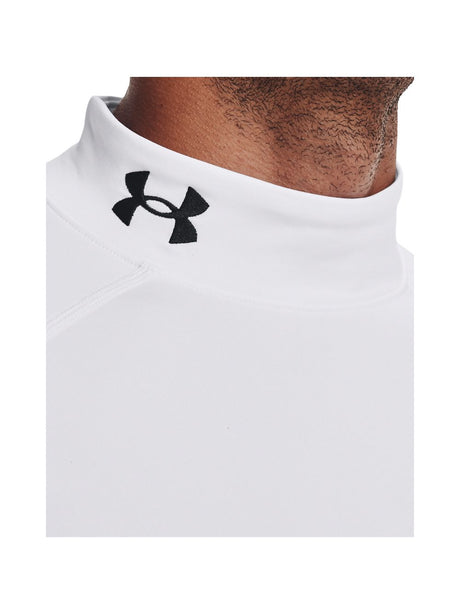 T-shirt Under Armour CG ARMOUR FITTED MOCK Uomo - Bianco