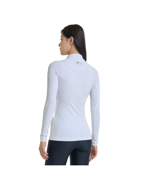 T-shirt Under Armour CG AUTHENTICS MOCKNECK Donna - Bianco