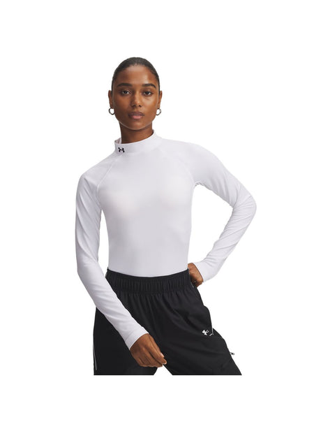 T-shirt Under Armour CG AUTHENTICS MOCKNECK Donna - Bianco