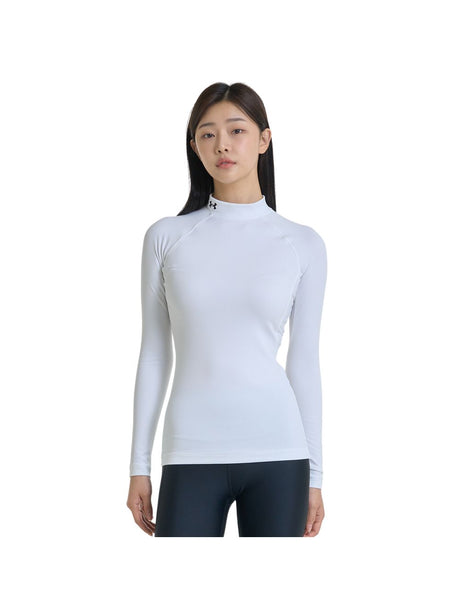 T-shirt Under Armour CG AUTHENTICS MOCKNECK Donna - Bianco