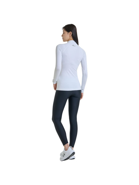 T-shirt Under Armour CG AUTHENTICS MOCKNECK Donna - Bianco