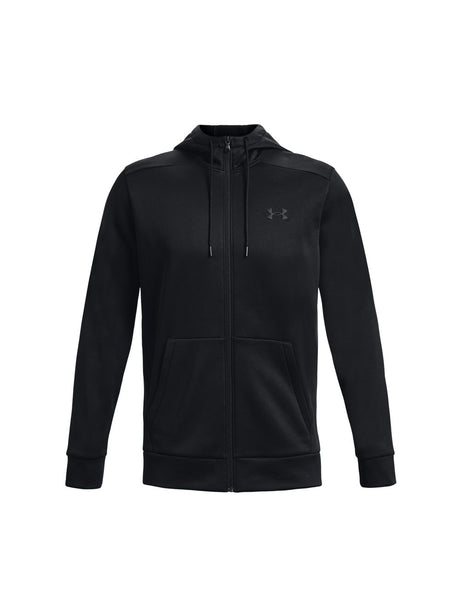Felpa Under Armour ARMOUR FLEECE FZ HOODIE Uomo - Nero