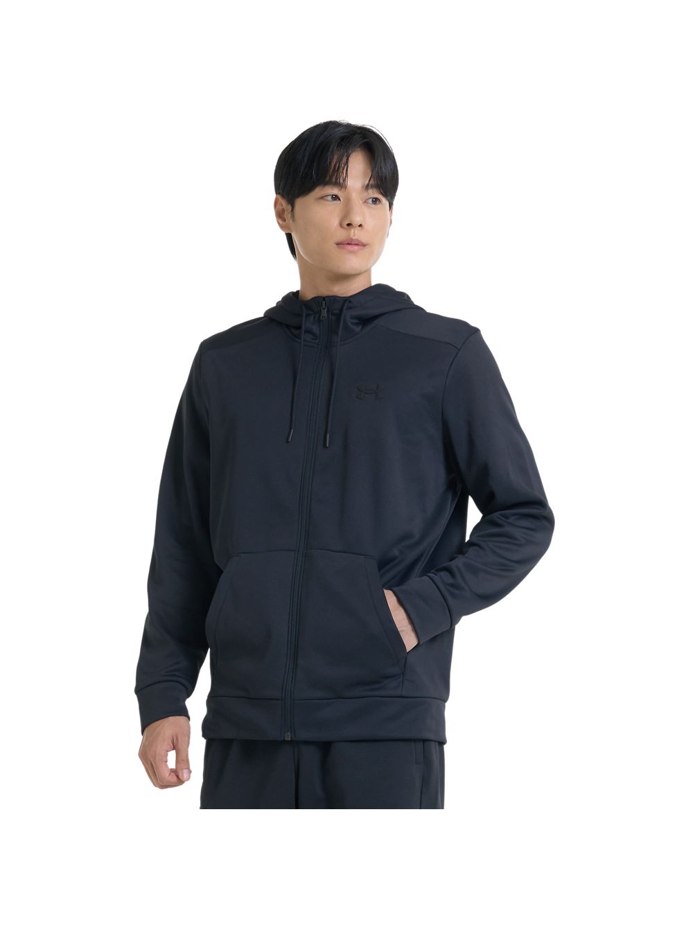 Felpa Under Armour ARMOUR FLEECE FZ HOODIE Uomo - Nero