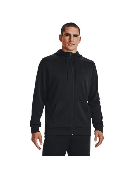 Felpa Under Armour ARMOUR FLEECE FZ HOODIE Uomo - Nero