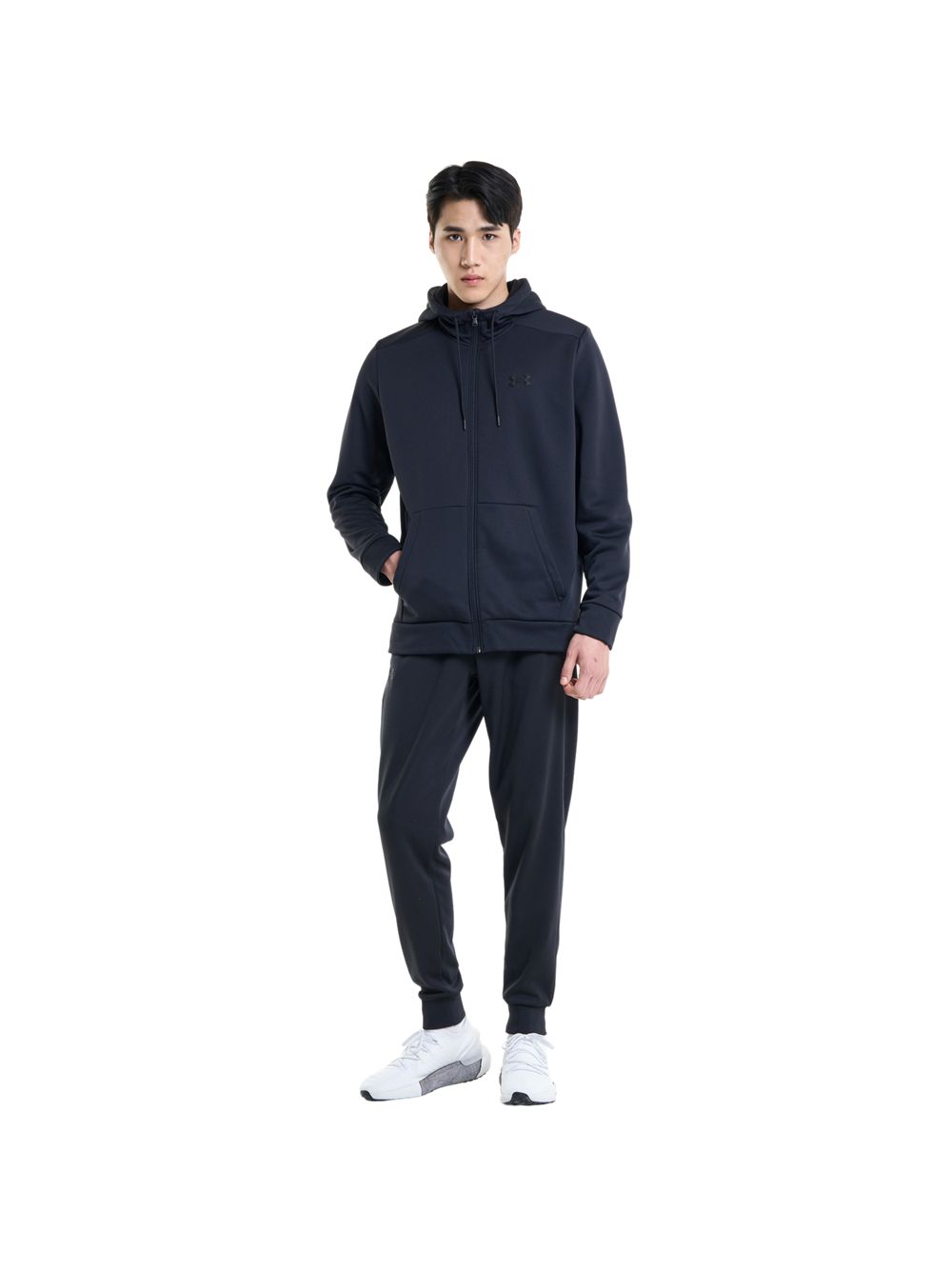 Felpa Under Armour ARMOUR FLEECE FZ HOODIE Uomo - Nero