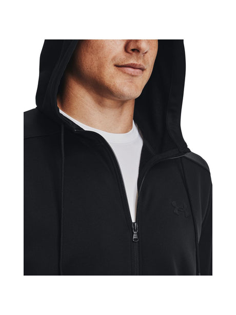 Felpa Under Armour ARMOUR FLEECE FZ HOODIE Uomo - Nero