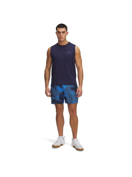 Pantaloncino Sportivo Under Armour VANISH WOVEN 6IN PRNT STS Uomo - Blu
